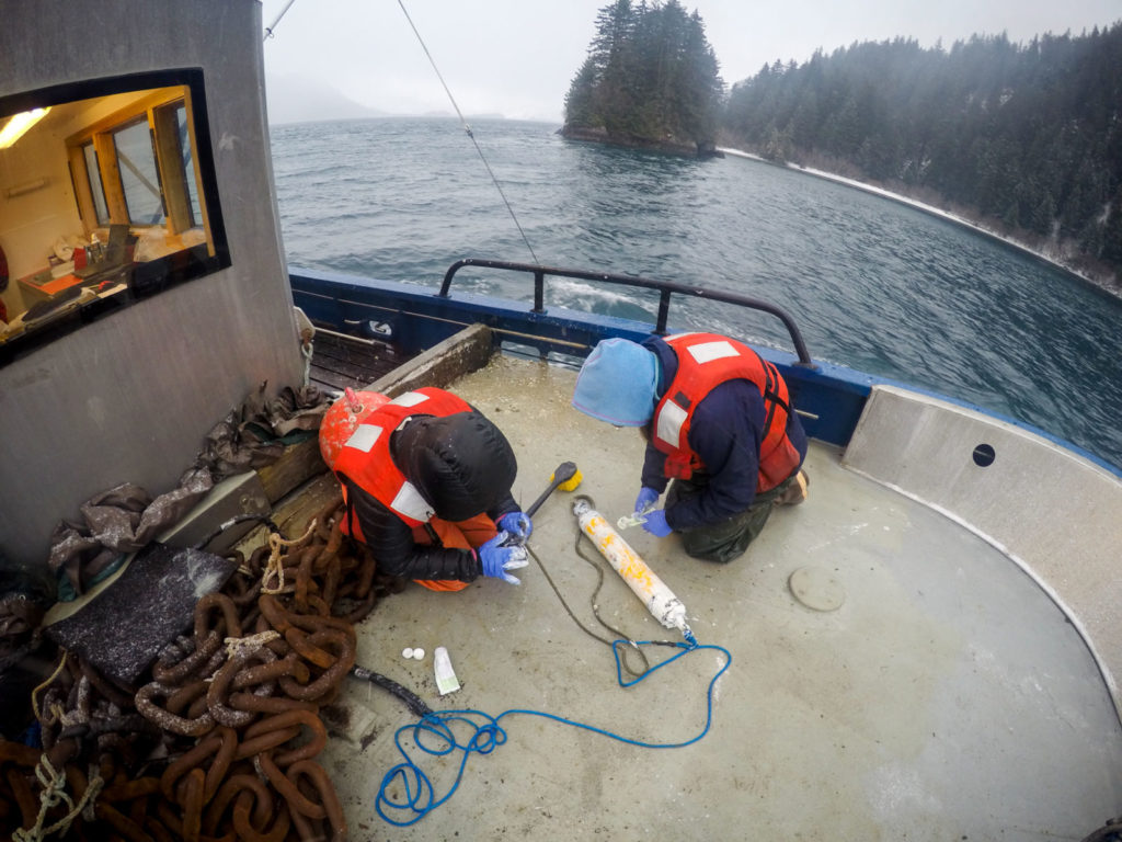 Applying diaper paste to reduce biofouling. 